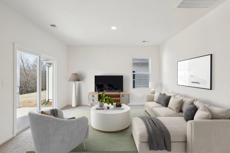 Representative furnished interior of a home built from the Luna by Starlight Homes in Crescent Mills, Wilson's Mills (Image 7).