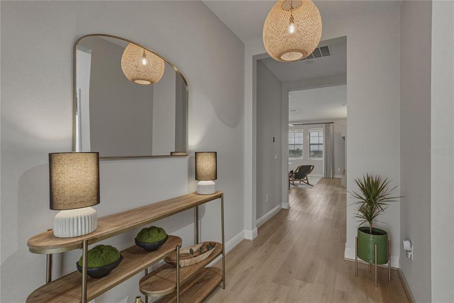 Furnished interior view inside a new home in , San Antonio (Image 39).