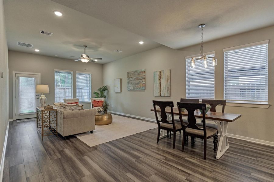 Furnished interior view inside a new home in The Highlands - Grove Collection, Porter (Image 11).