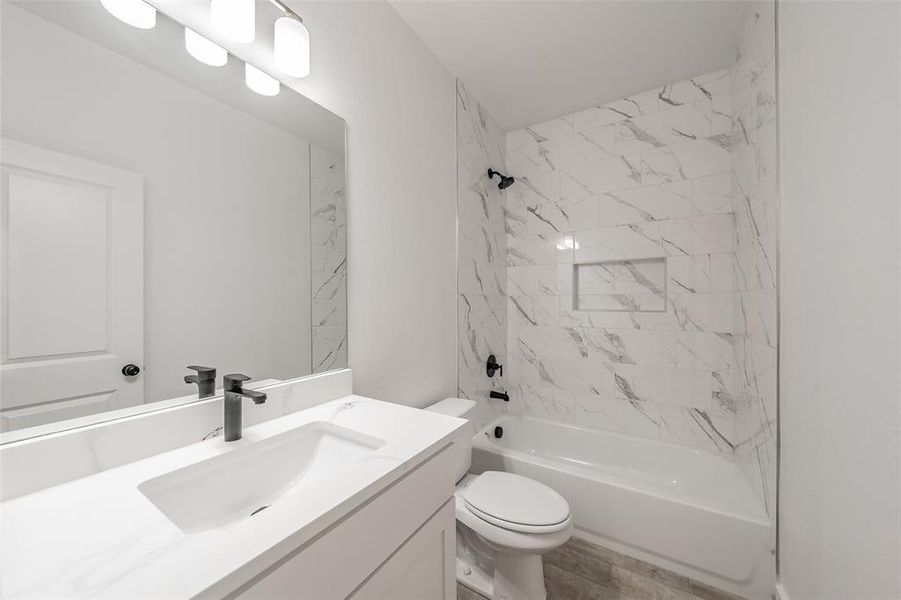 Furnished interior view inside a new home in , Dallas (Image 26).