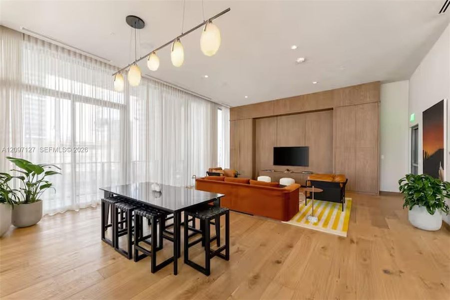 Furnished interior view inside a new home in , Miami (Image 10).