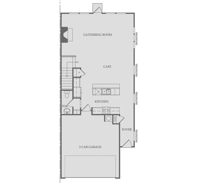 2D floor plan layout of this home in Ansley Towns, Cumming, GA (Image 5).
