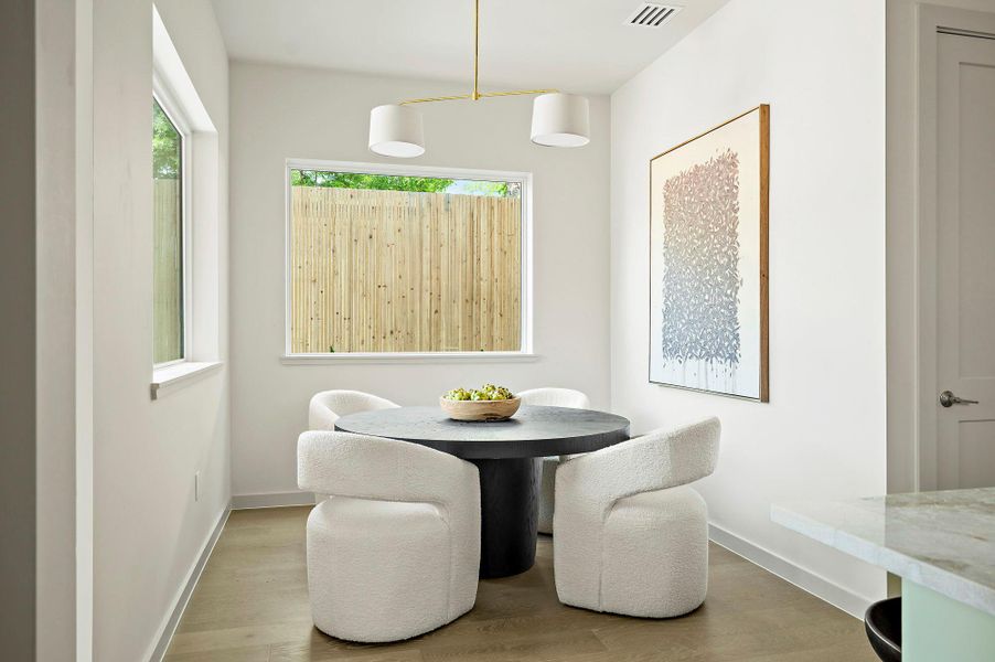 Furnished interior view inside a new home in , Austin (Image 9). Furnished interior view inside a new home in , Austin (Image 9).