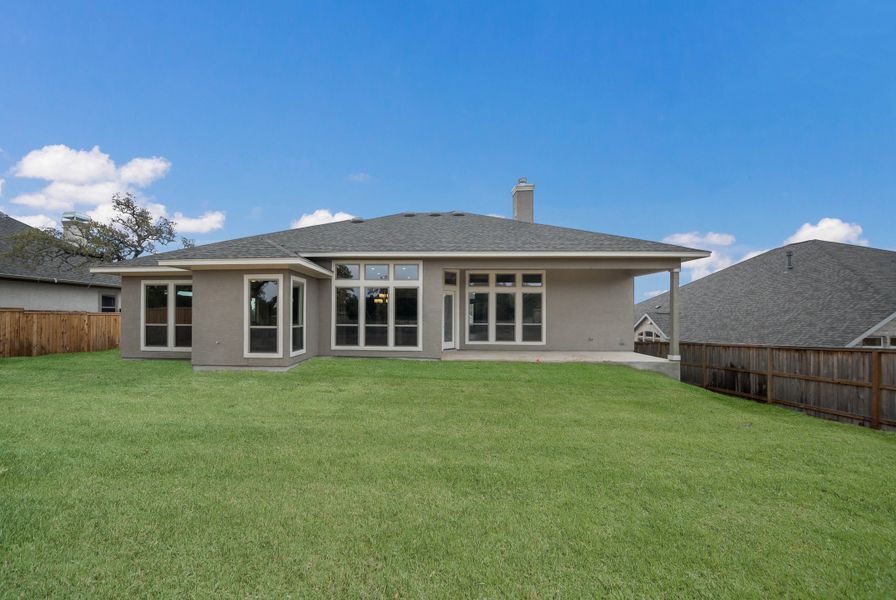 Representative exterior details of a home built from the The Davinci by Whitestone Custom Homes in Johnson Ranch, Bulverde (Image 28).