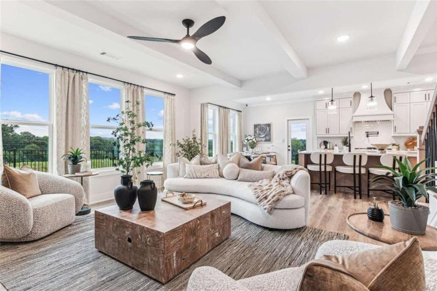 Furnished interior view inside a new home in , Buford (Image 8).