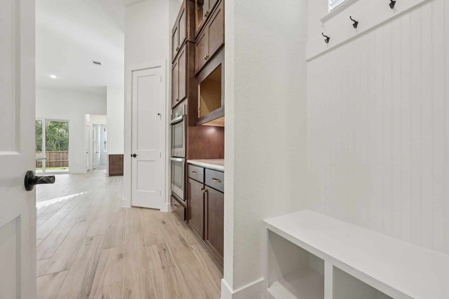 Representative furnished interior of a home built from the Summerton – 50′ Lot by Chesmar Homes in Lakes of Cane Island, Katy (Image 4).