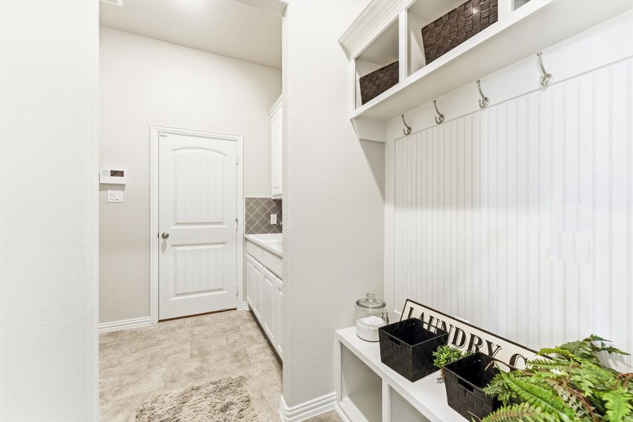 Furnished interior view inside a new home in Clear Sky Addition, Valley View (Image 9).