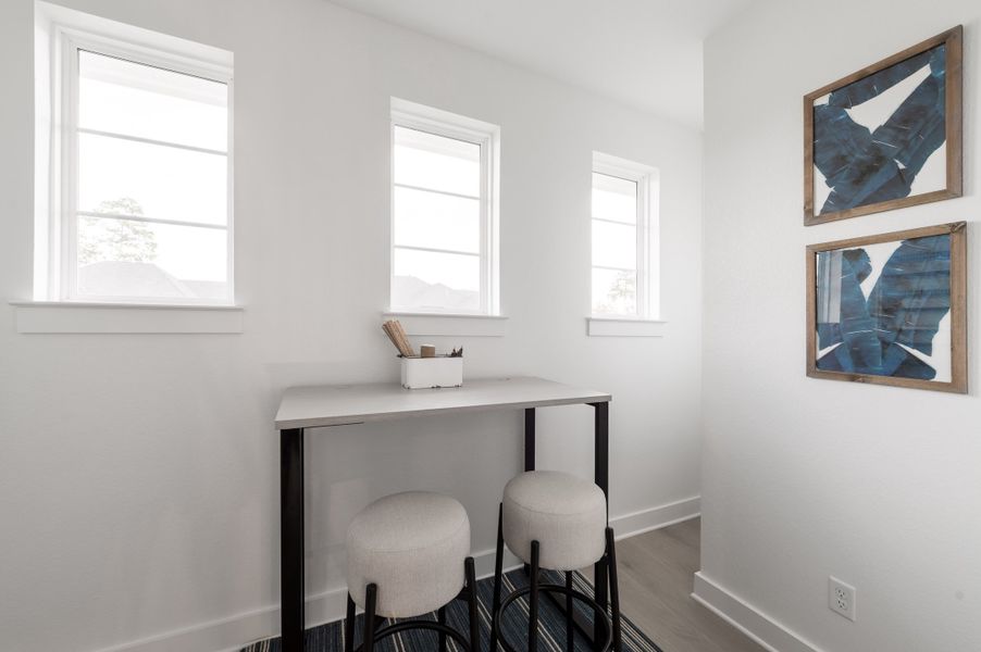 Representative furnished interior of a home built from the Snyder by Tri Pointe Homes in Harvest Green, Richmond (Image 75).