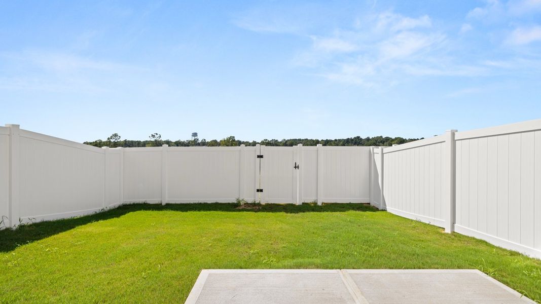 Exterior details and patio area of a home in Rushing Waters Townhomes, North Augusta (Image 3). Exterior details and patio area of a home in Rushing Waters Townhomes, North Augusta (Image 3).