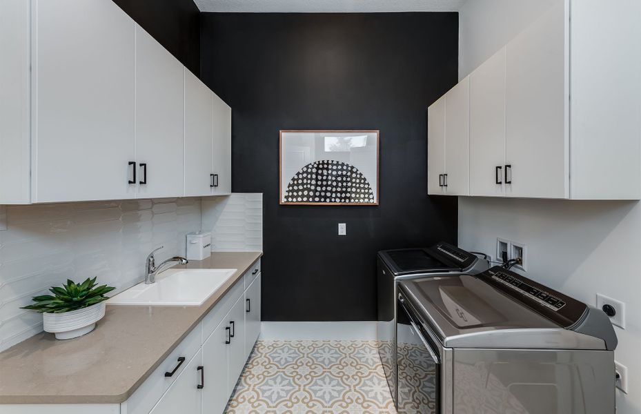 Representative furnished interior of a home built from the Madeira by DiVosta in Amara, Lake Worth (Image 33). Representative furnished interior of a home built from the Madeira by DiVosta in Amara, Lake Worth (Image 33).