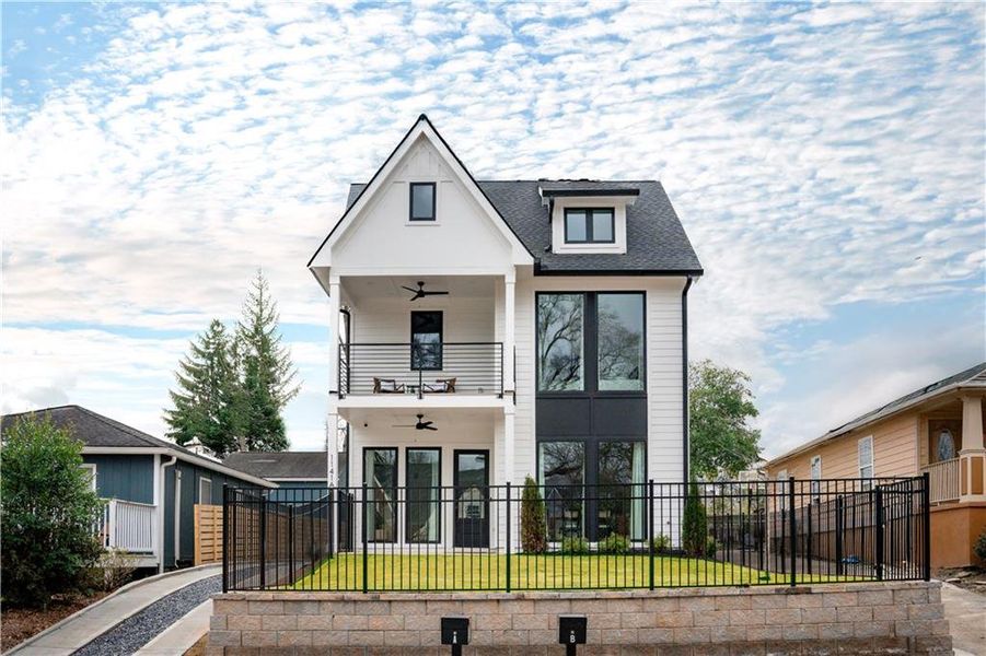Front exterior of a new home in , Atlanta, GA, highlighting curb appeal (Image 2). Front exterior of a new home in , Atlanta, GA, highlighting curb appeal (Image 2).