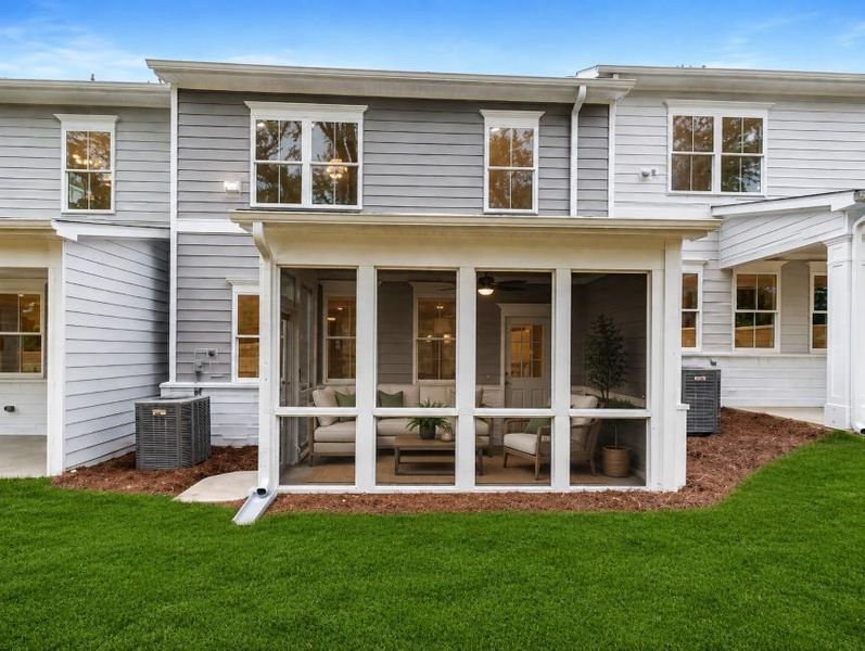 Exterior details and patio area of a home in Bluffs at Bells Ferry, Marietta (Image 2). Exterior details and patio area of a home in Bluffs at Bells Ferry, Marietta (Image 2).