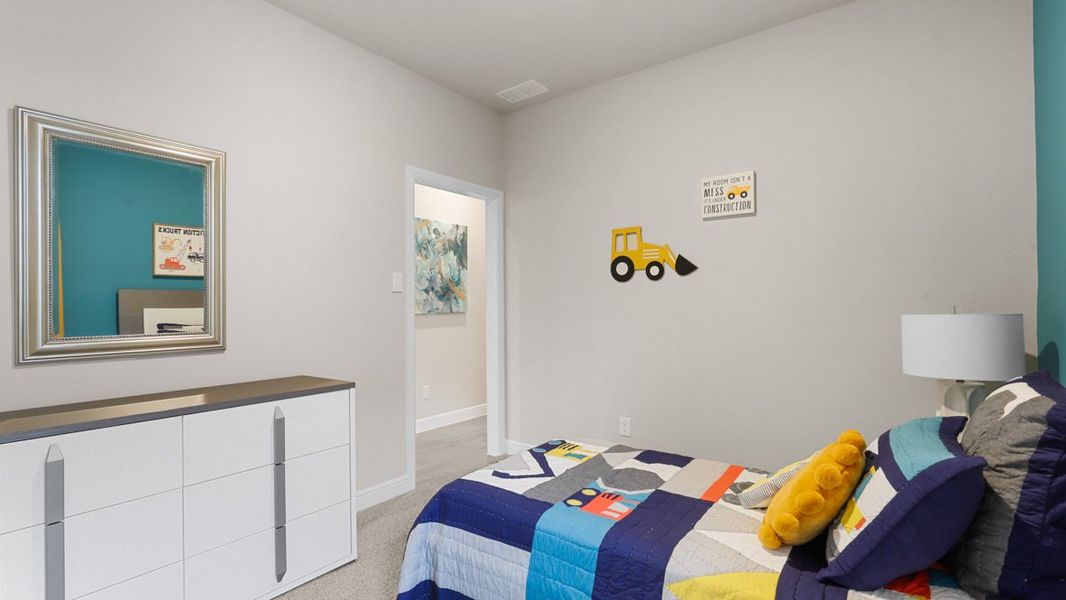 Representative furnished interior of a home built from the PORTALES by D.R. Horton in Bluestem, Rhome (Image 33).