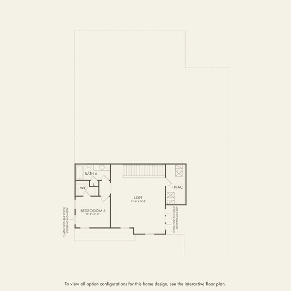 2D floor plan layout for the Mahogany Grand by Pulte Homes in Avera, Orlando, FL (Image 4).