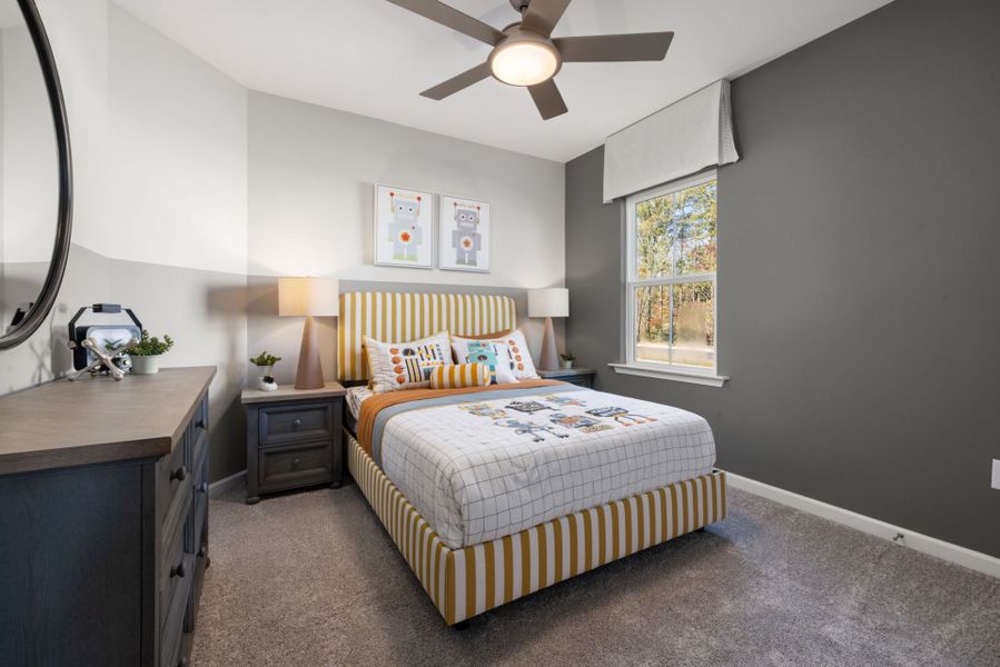 Furnished interior view inside a new home in Exchange at 401, Raleigh (Image 12).