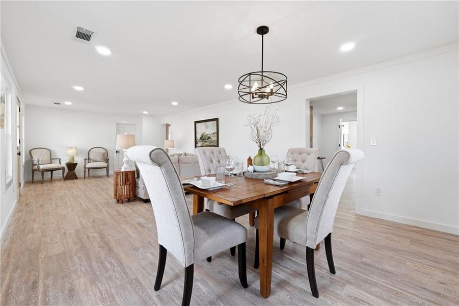 Furnished interior view inside a new home in , Resaca (Image 8).