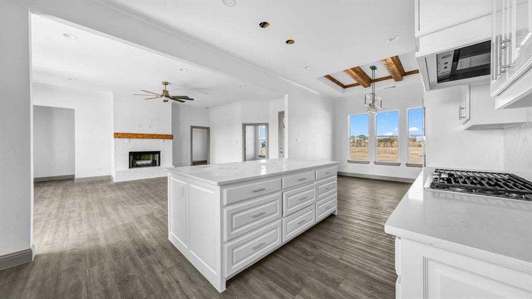 Open concept living area to your kitchen with an island built for entertaining!