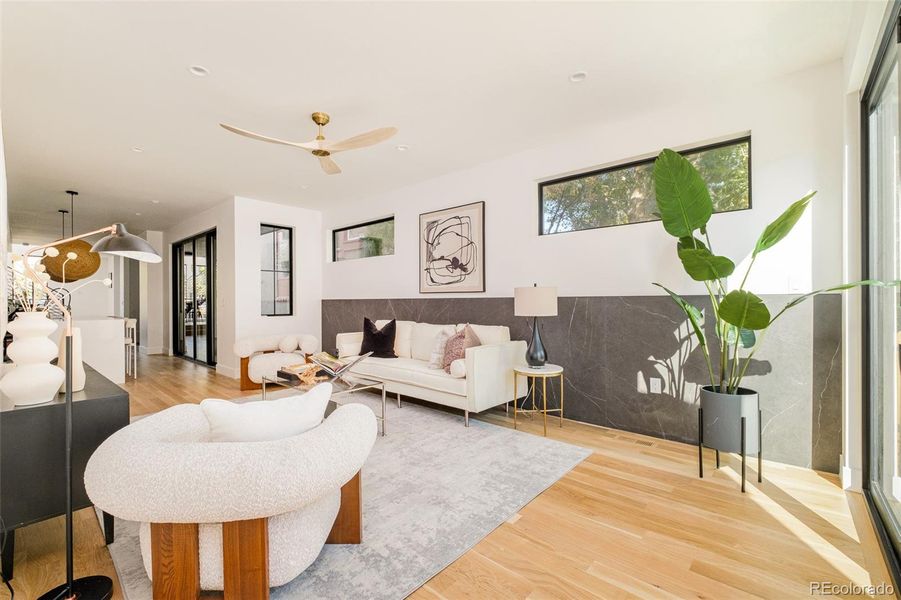 Furnished interior view inside a new home in , Denver (Image 8). Furnished interior view inside a new home in , Denver (Image 8).