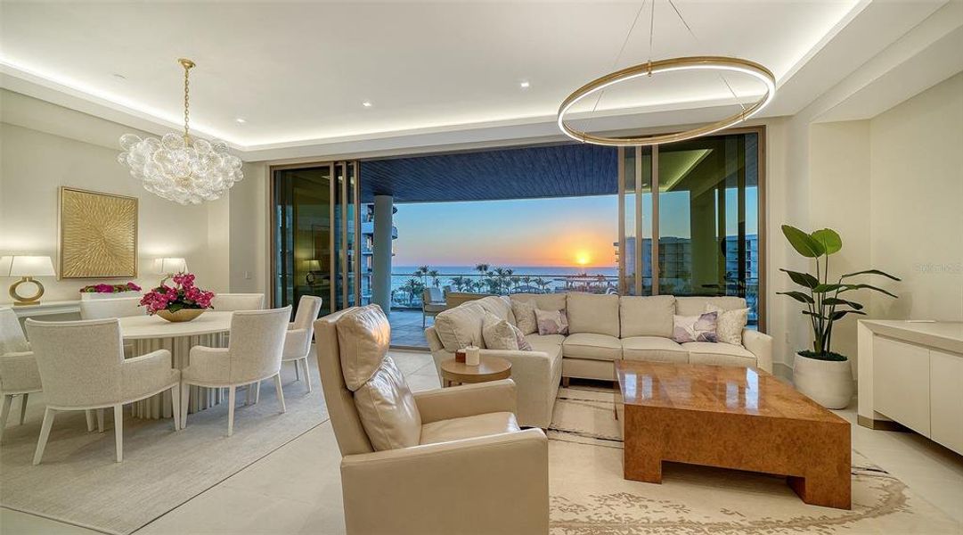 Furnished interior view inside a new home in , Longboat Key (Image 12).