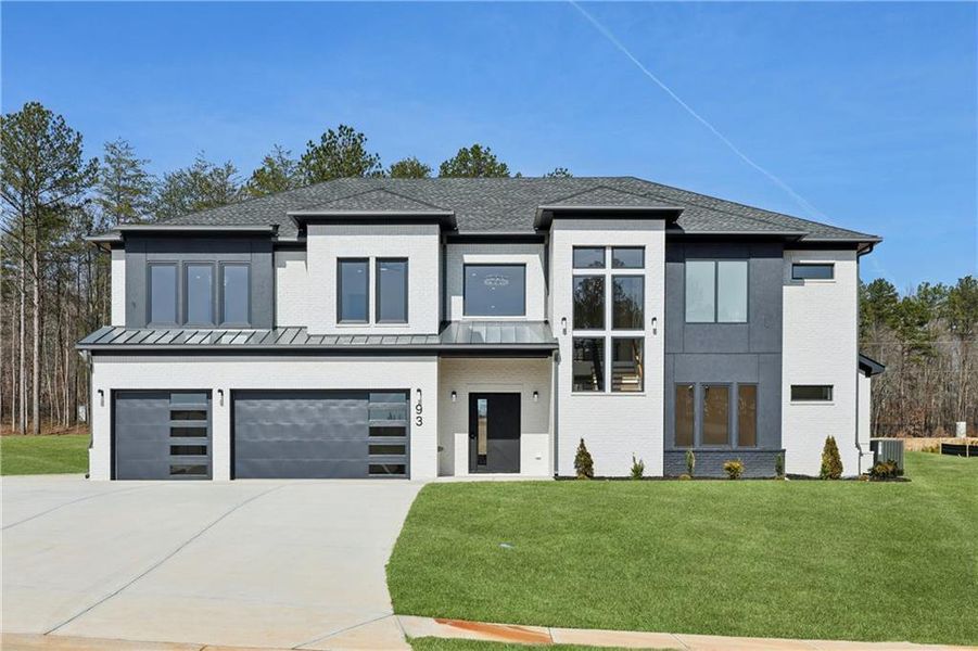 Front exterior of a new home in , Auburn, GA, highlighting curb appeal (Image 24). Front exterior of a new home in , Auburn, GA, highlighting curb appeal (Image 24).