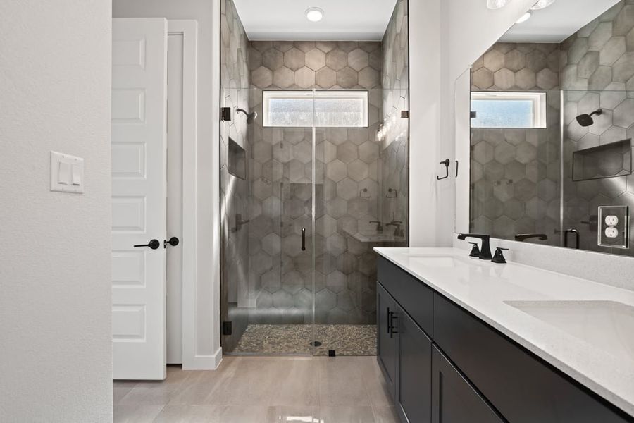 Furnished interior view inside a new home in Arbor Collection at Heritage, Dripping Springs (Image 38).