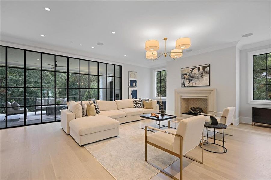 Furnished interior view inside a new home in , Atlanta (Image 6).