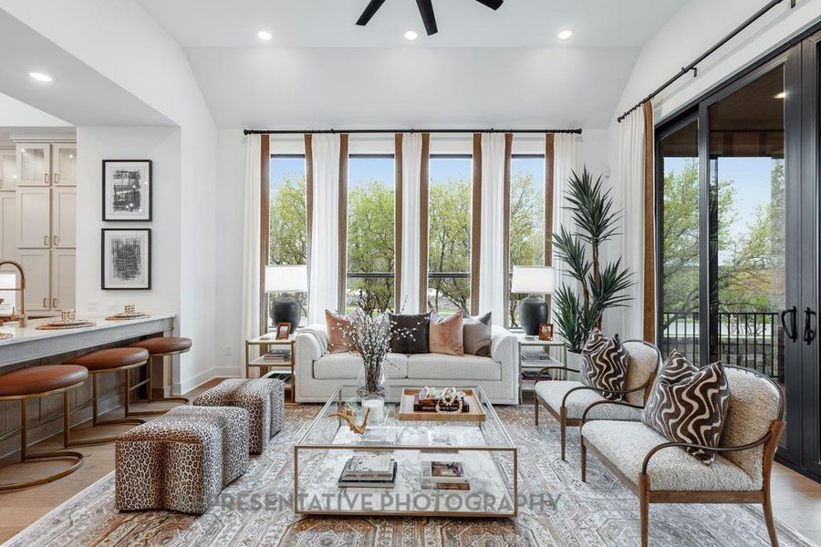Furnished interior view inside a new home in The Woodlands Hills, Willis (Image 5).