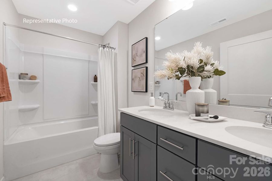 Furnished interior view inside a new home in Sanctuary at Southgate, Indian Trail (Image 12).