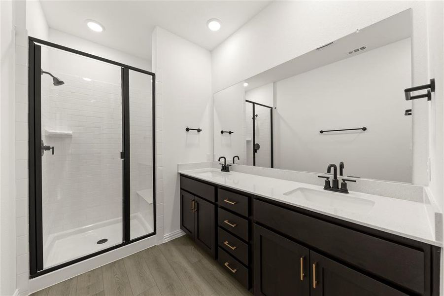 Furnished interior view inside a new home in Collin Creek, Plano (Image 9).