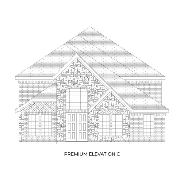 Representative rendering of the exterior for the Duke R by First Texas Homes (Image 6).
