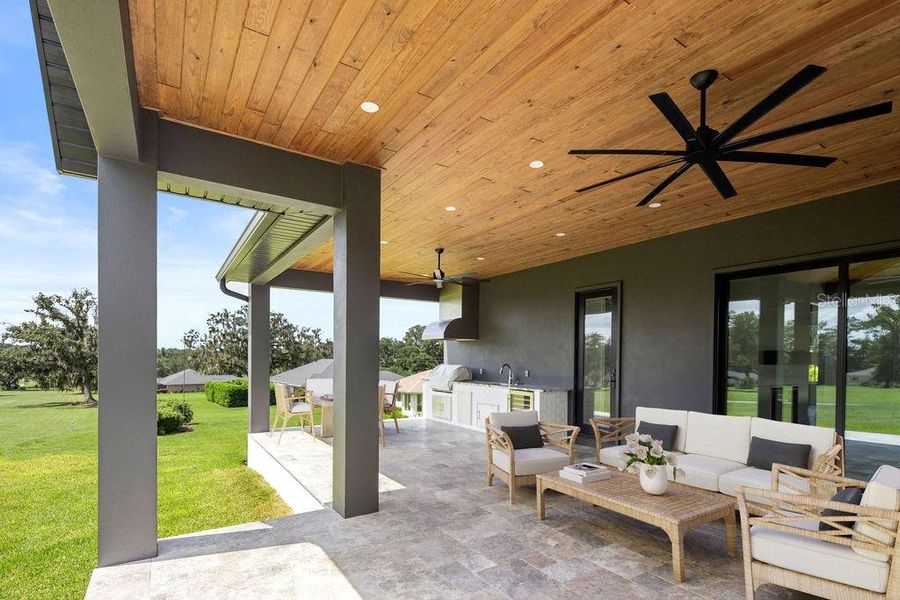 Exterior details and patio area of a home in , Ocala (Image 35).