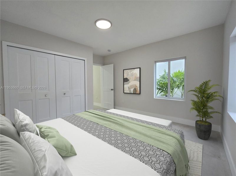 Furnished interior view inside a new home in , Miami (Image 13).