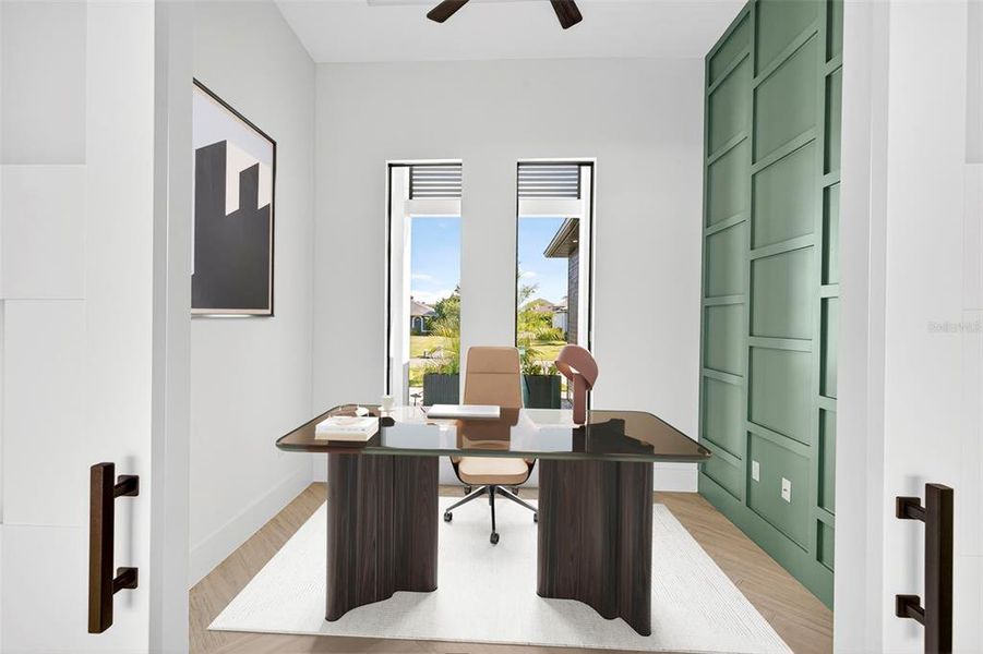 Furnished interior view inside a new home in , Cape Coral (Image 10). Furnished interior view inside a new home in , Cape Coral (Image 10).