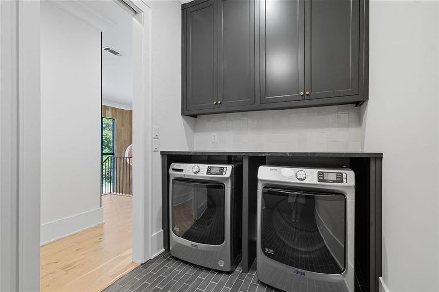 Furnished interior view inside a new home in Crossroads, Alpharetta (Image 16).