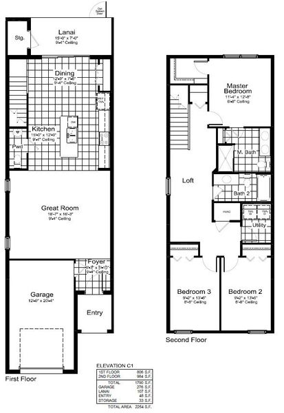 2D floor plan layout for the Morgan by Neal Communities in Grand Park, Sarasota, FL (Image 5).