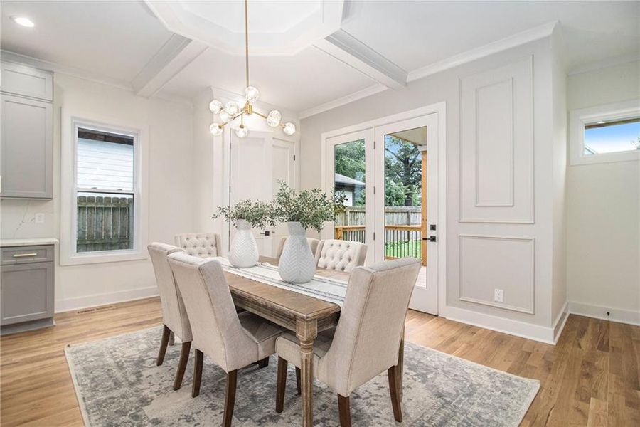 Furnished interior view inside a new home in , Atlanta (Image 50). Furnished interior view inside a new home in , Atlanta (Image 50).