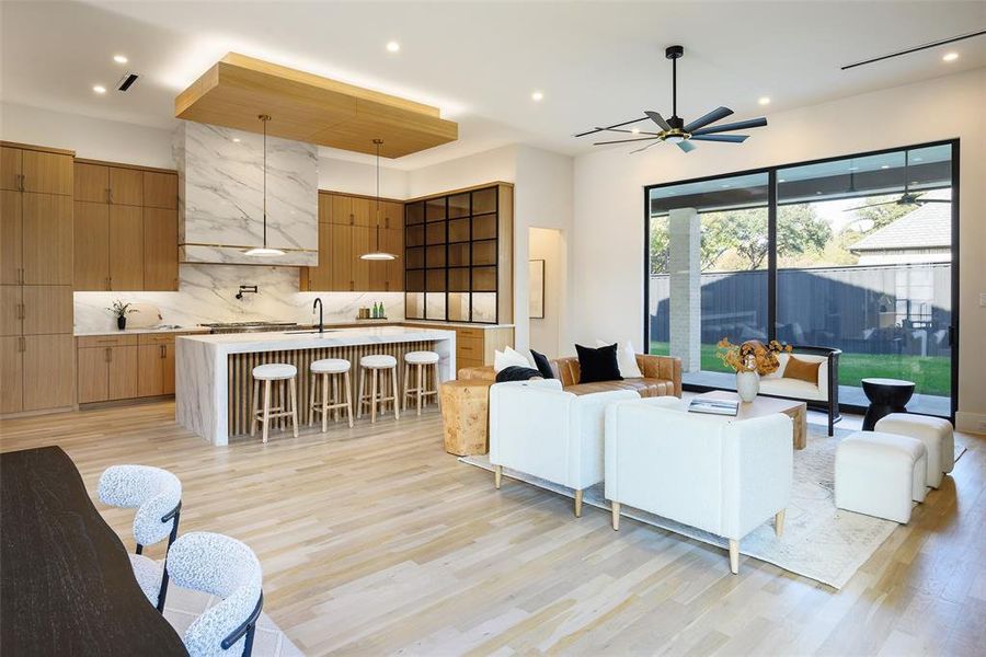 Furnished interior view inside a new home in , Dallas (Image 4).