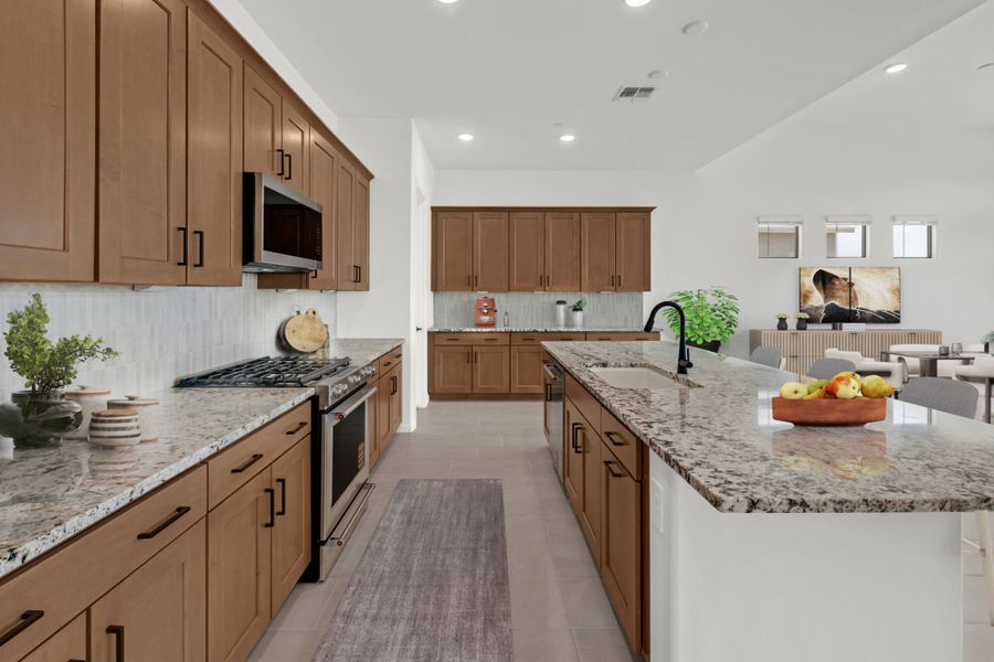 Furnished interior view inside a new home in Saguaro Reserve II, Marana (Image 5).