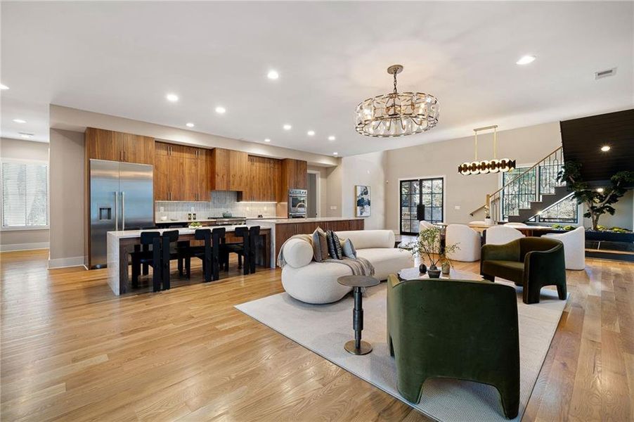 Furnished interior view inside a new home in , Atlanta (Image 11). Furnished interior view inside a new home in , Atlanta (Image 11).