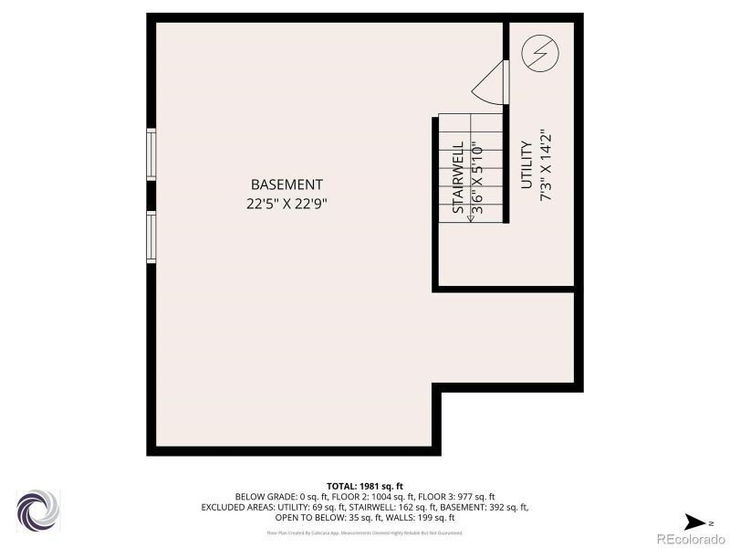 2D floor plan layout of this home in , Denver, CO (Image 4).