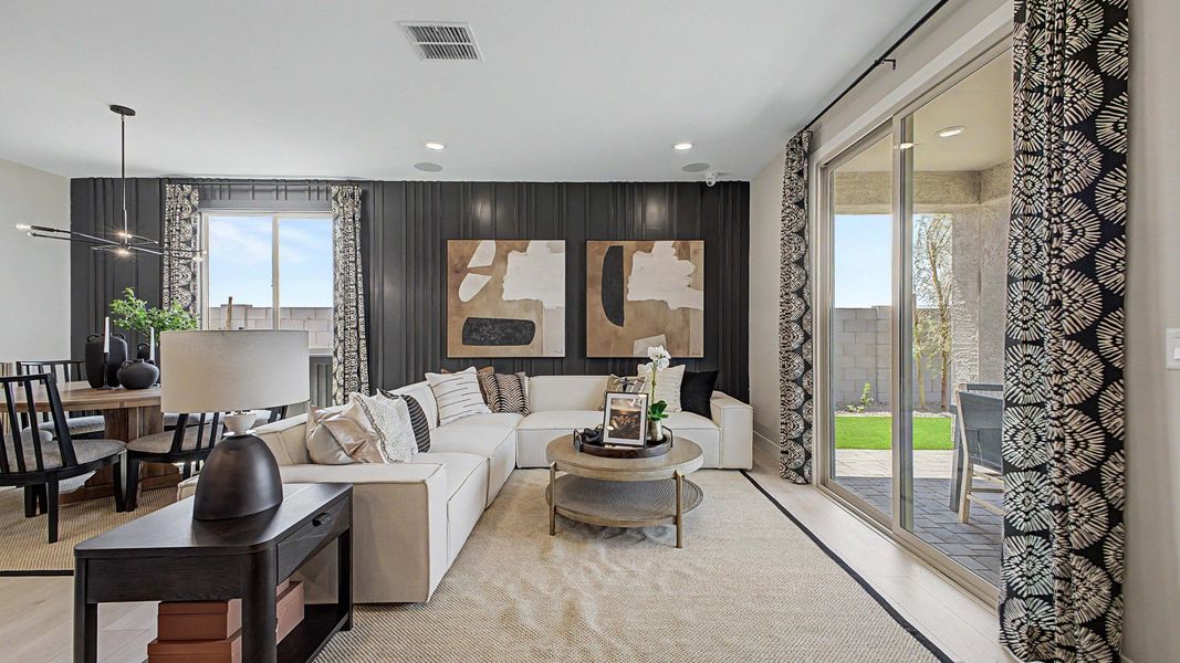 Representative furnished interior of a home built from the Jerome by DRB Homes in Magma Ranch, Florence (Image 6).
