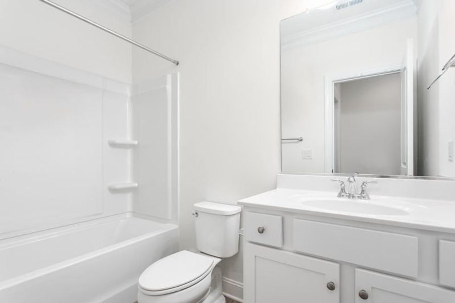 Representative furnished interior of a home built from the Devon by Keystone Homes NC in Trellises, High Point (Image 12).