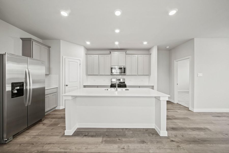 Furnished interior view inside a new home in Valor Park, Bay City (Image 3). Furnished interior view inside a new home in Valor Park, Bay City (Image 3).