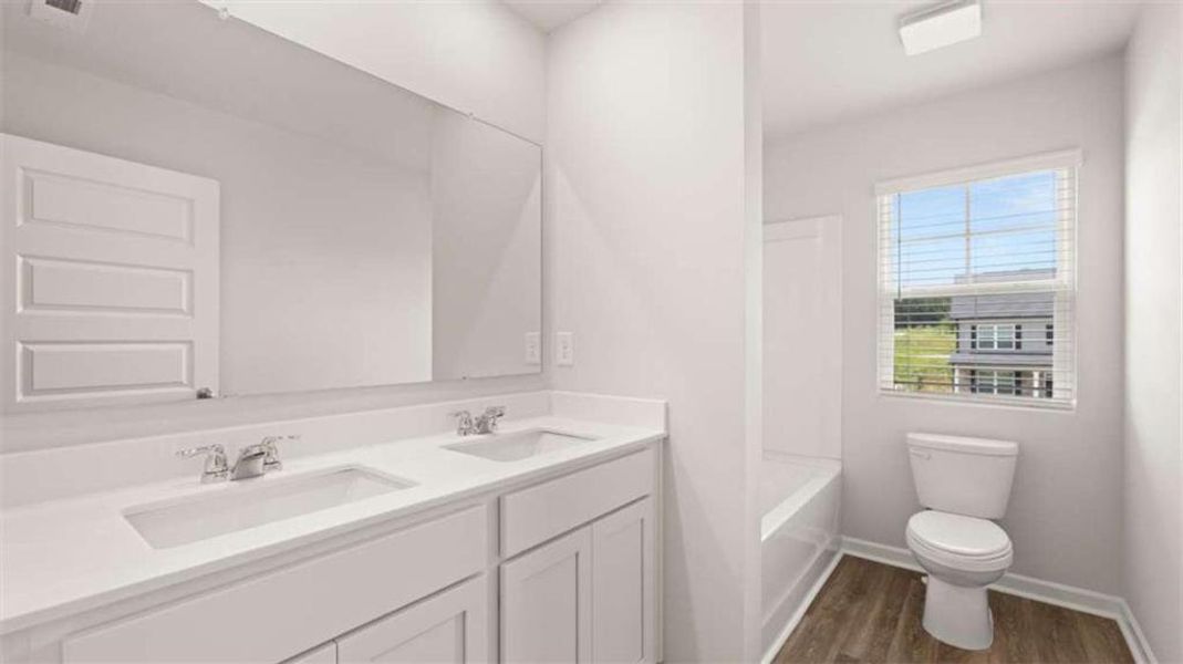 Furnished interior view inside a new home in Poplar Preserve, Newnan (Image 9).