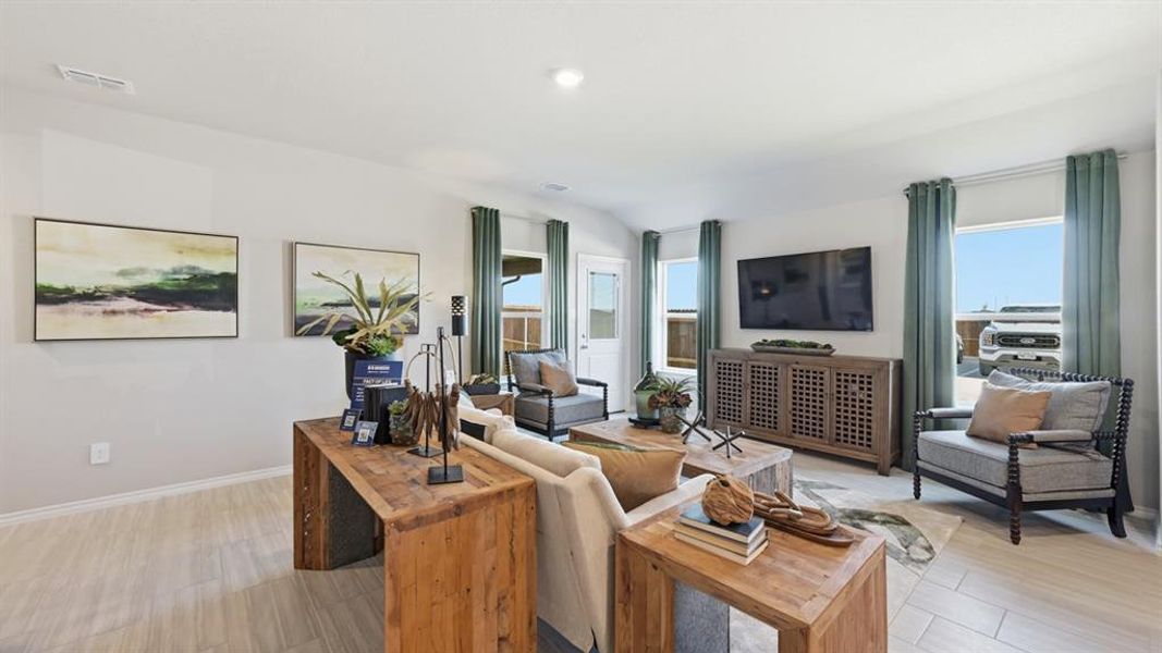 Furnished interior view inside a new home in Lonestar at Liberty Trails, Fort Worth (Image 13).