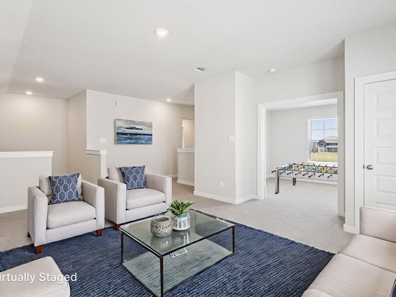 Furnished interior view inside a new home in Riviera Pines - Classic Series, Huffman (Image 10).