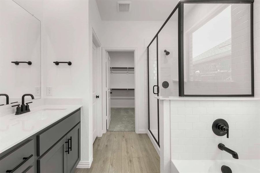 Furnished interior view inside a new home in Coyote Meadows 50s, Anna (Image 5). Furnished interior view inside a new home in Coyote Meadows 50s, Anna (Image 5).