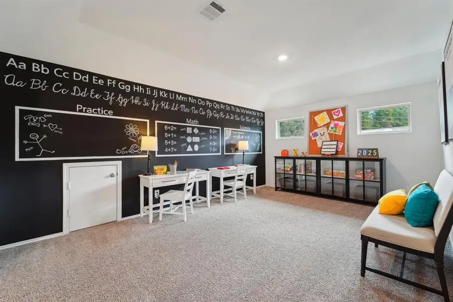 Furnished interior view inside a new home in Mill Creek, Magnolia (Image 8). Furnished interior view inside a new home in Mill Creek, Magnolia (Image 8).