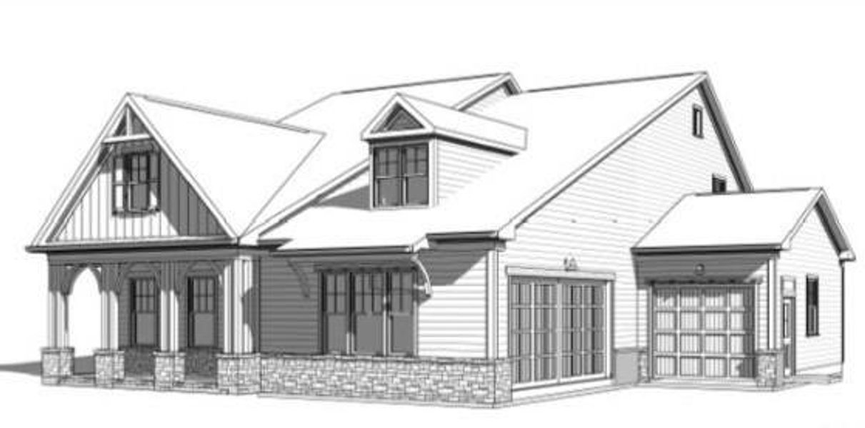 Exterior rendering of this home design in , Waleska, GA (Image 2). Exterior rendering of this home design in , Waleska, GA (Image 2).