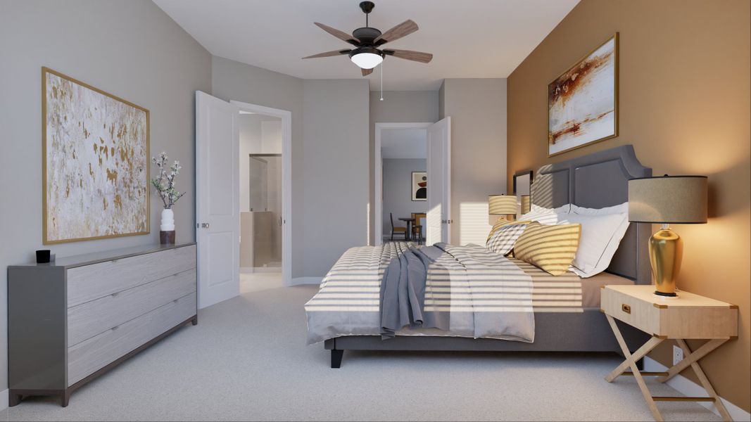 Representative furnished interior of a home built from the Shiner by Tricoast Homes in Sunterra 40, Katy (Image 28). Representative furnished interior of a home built from the Shiner by Tricoast Homes in Sunterra 40, Katy (Image 28).